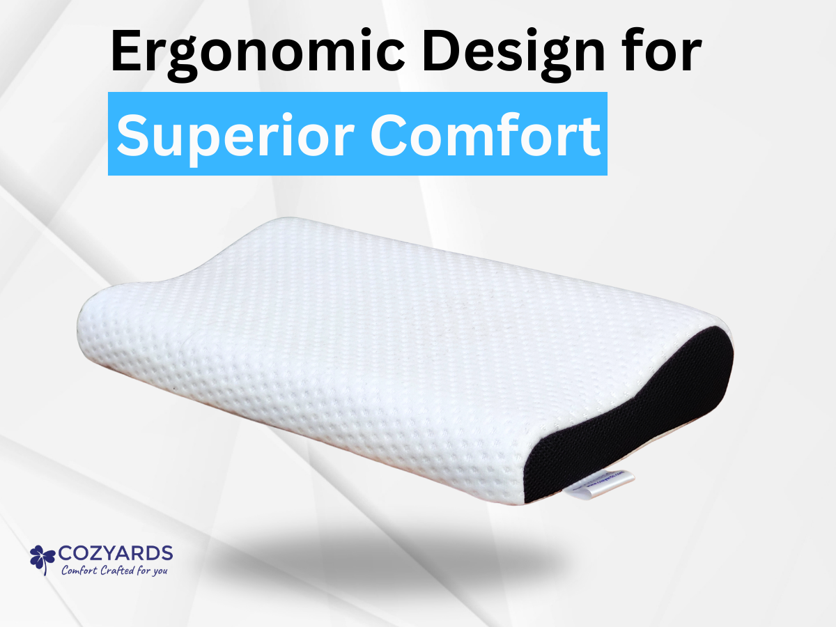 COZYARDS Contour Cervical Memory Foam Pillows