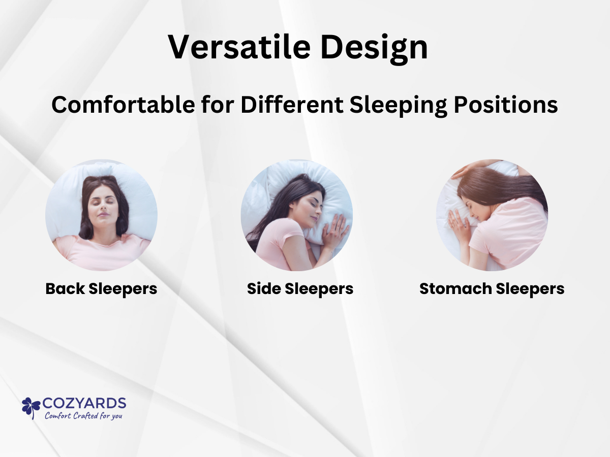 COZYARDS 4D Cervical Pillow for Neck and Shoulder Pain, Orthopedic Anti-Snoring Gel Memory Foam Pillow for Sleeping, Dual Height Options for Personalized Neck Support